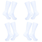 Men's Athletic Performance Crew Socks Cotton Blend|Full Length Lightweight Casual Wear Business Socks| Pack of 4